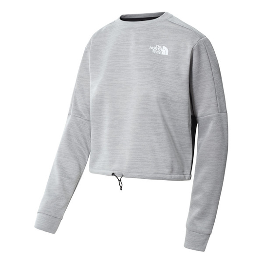 The North Face W Ma Crew Neck Fleece - Tnf Light Grey Heather-tnf Bla - Naiset - S