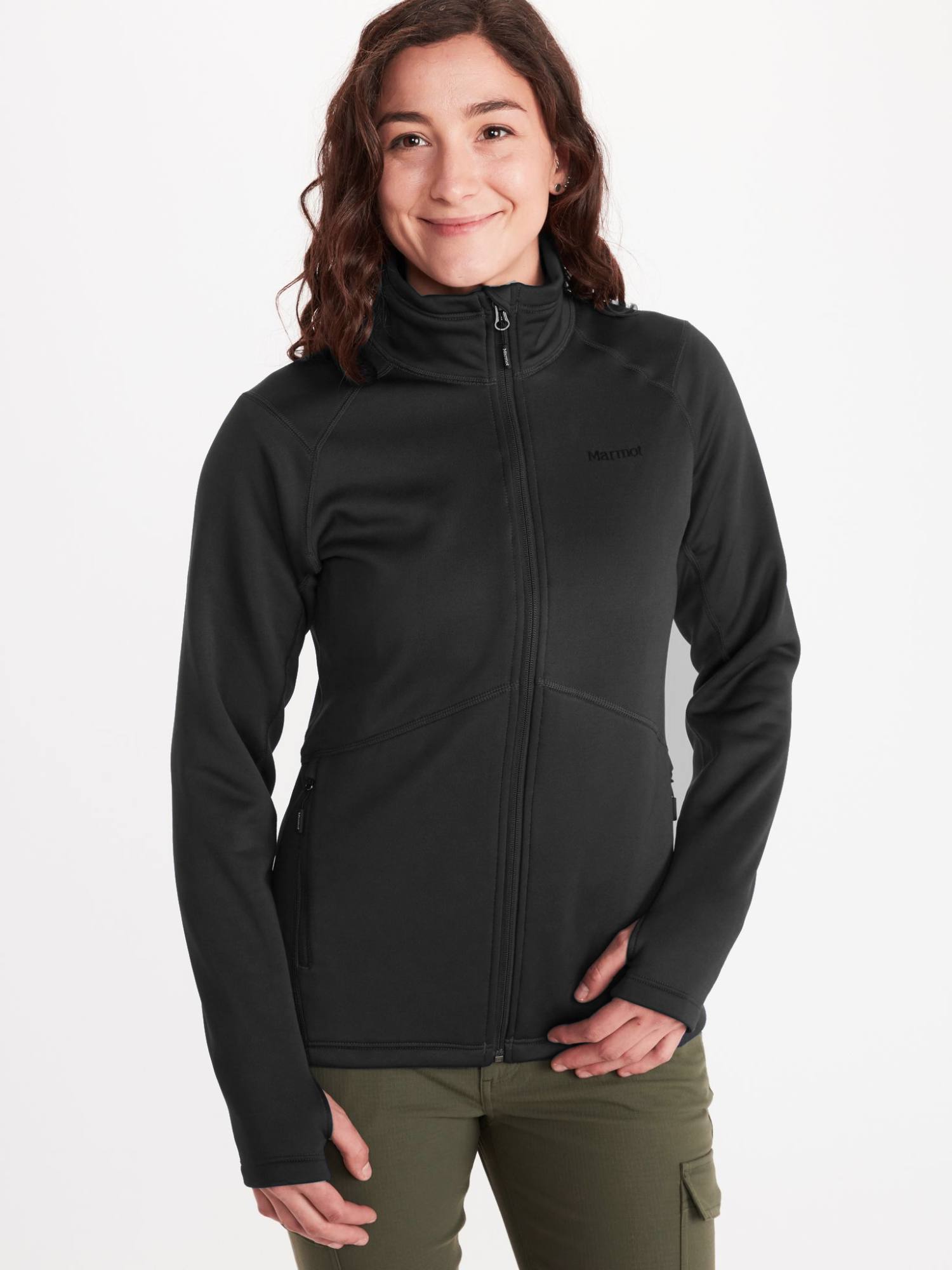 Wm's Olden Polartec Jacket Musta S