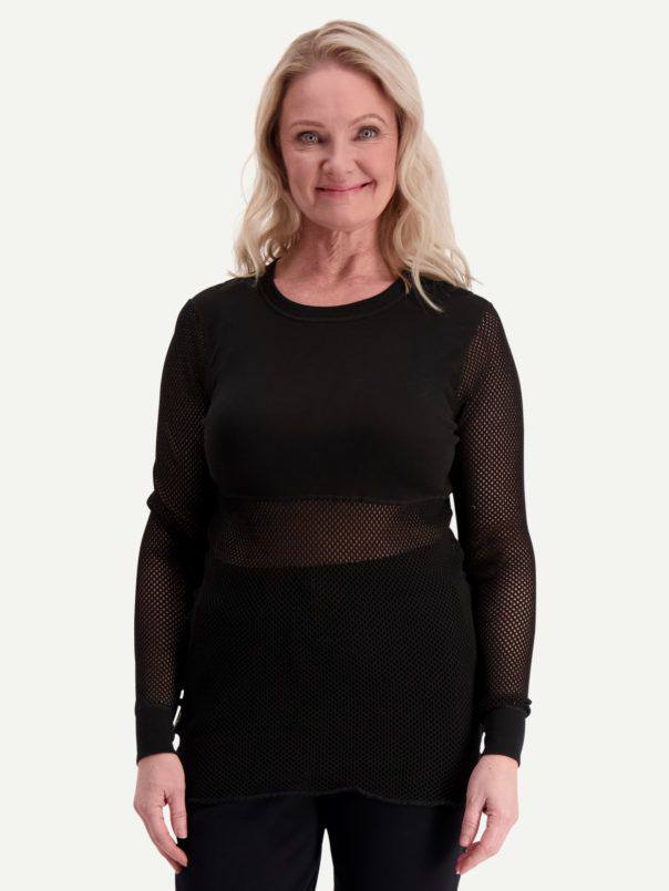 Thermal Mesh Sileä LS Paita Musta XS
