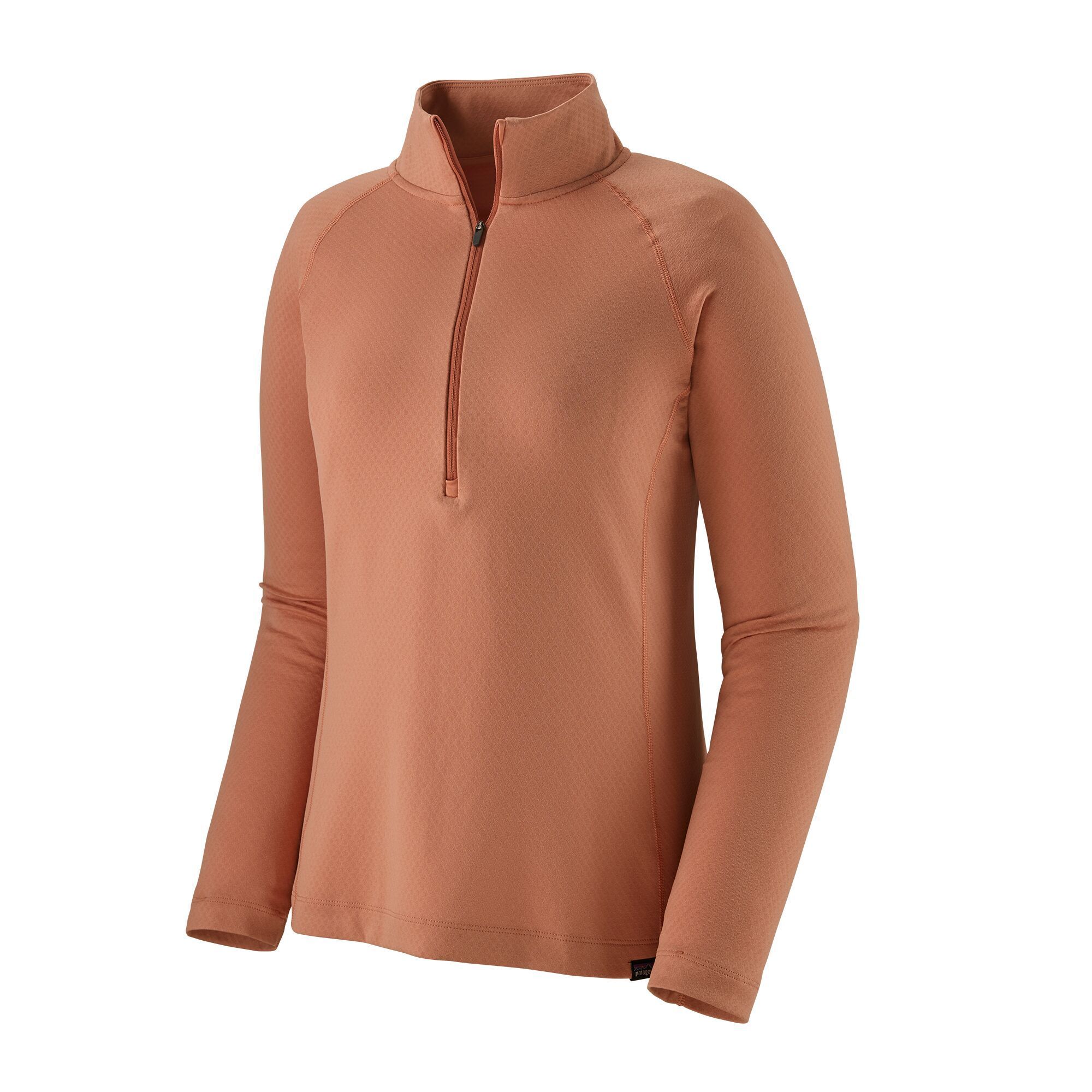 Patagonia Capilene Naisten Zip-Neck Kerrastopaita - Kierrätettyä polyesteria, Mellow Melon - Dark Mellow Melon X-Dye / S