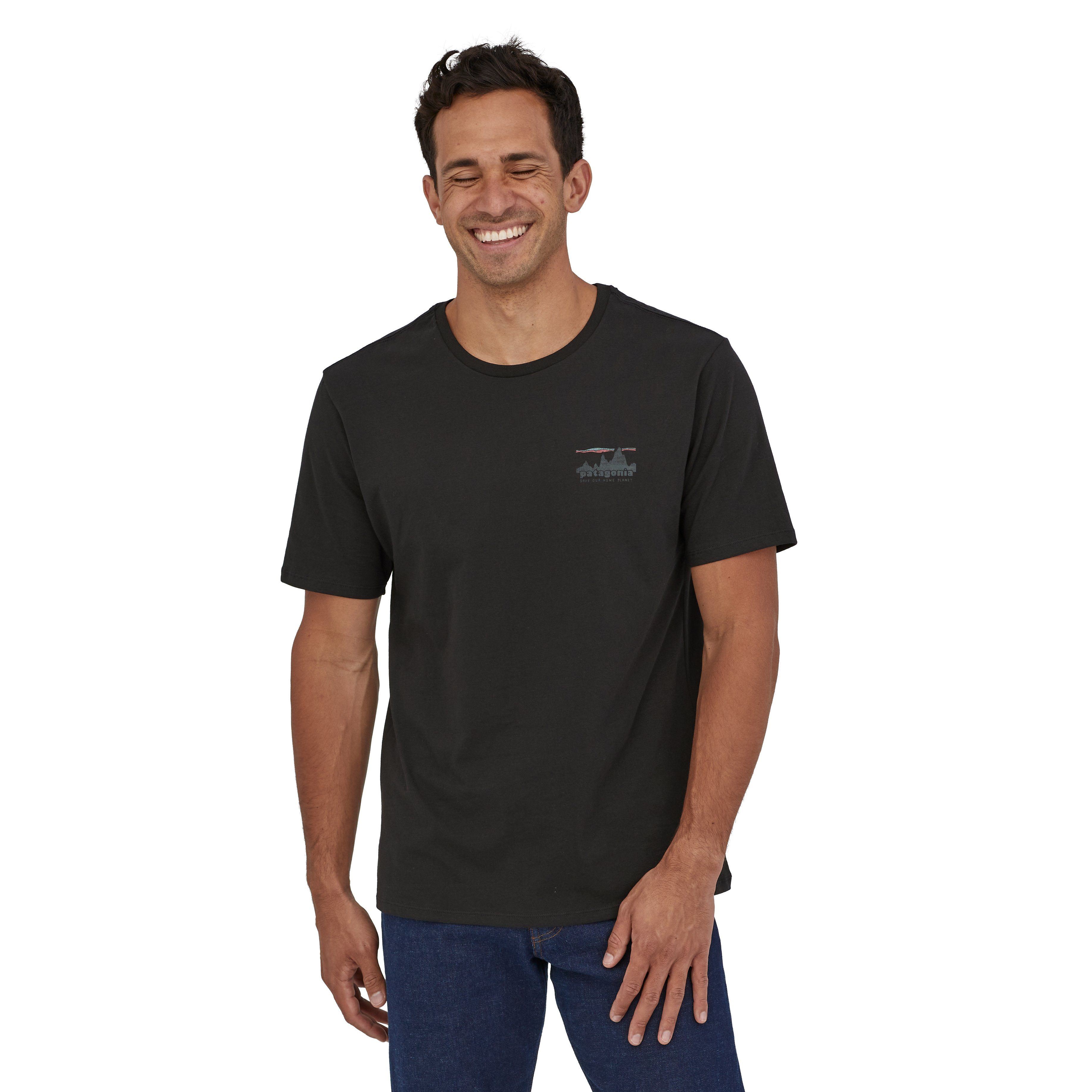 Patagonia Men's '73 Skyline Organic T-Shirt, Black / M