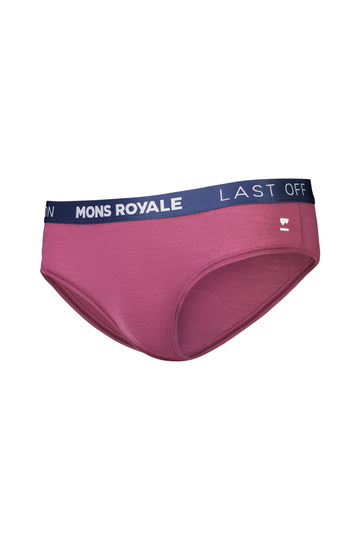 Mons Royale Naisten Folo Alushousut - Merinovilla, Berry / L