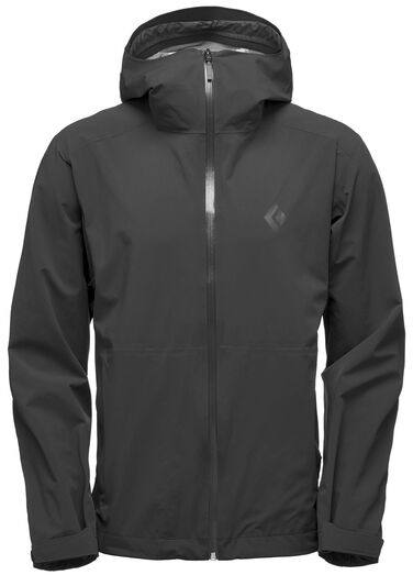StormLine Stretch Rain Shell Musta L