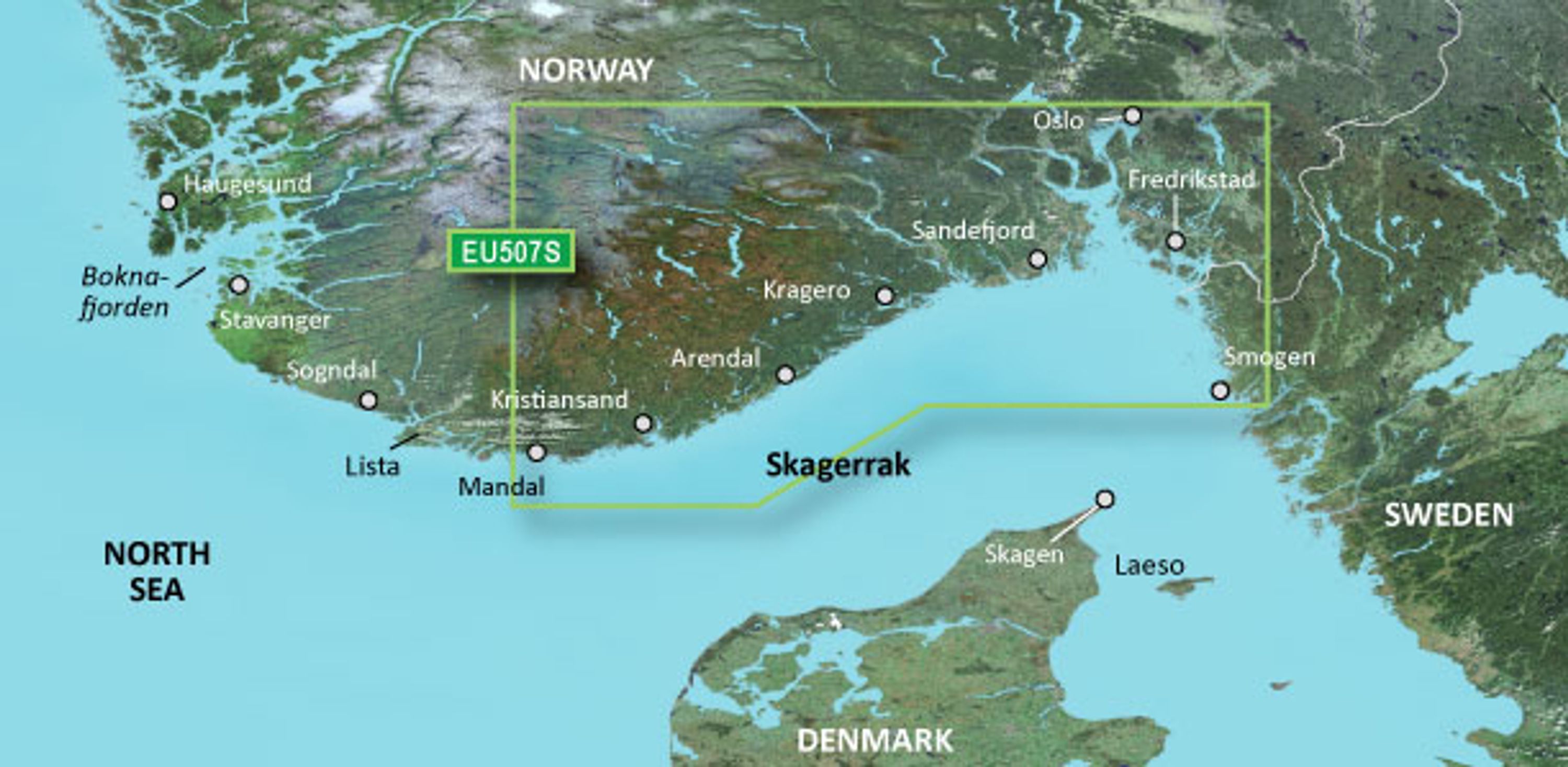 Bluechart g3 vision kartat, veu507s oslo-mandal-smogen