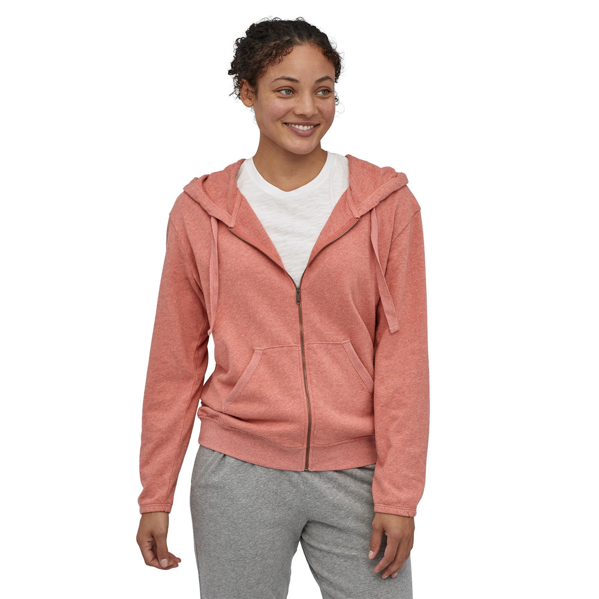 Patagonia Naisten Organic Cotton French Terry Hoody - Luomupuuvillaa, Mellow Melon / XS