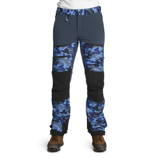 Is Not Enough Athena Trekking Pro Pants - Blue Horizon Camouflage - Naiset - XS