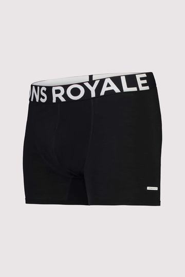 Mons Royale Miesten Merinoalushousut - Hold 'em Shorty Boxer, Black S21 / XL