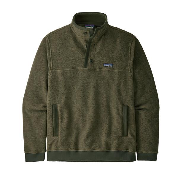 Miesten Patagonia Shearling Fleece Button Pullover – fleecepaita, Basin Green / M
