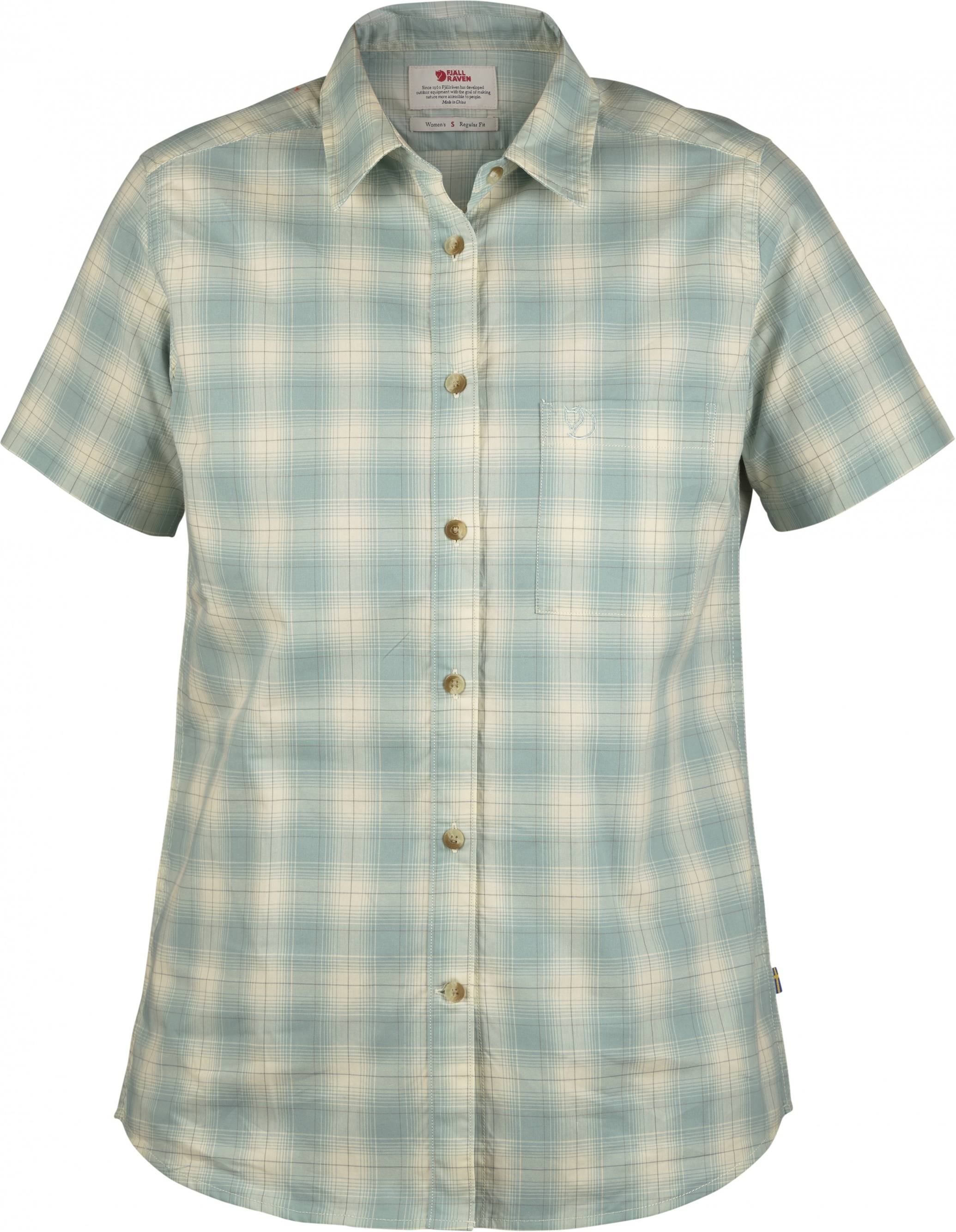 Övik Check Shirt SS Women's Ocean green XS