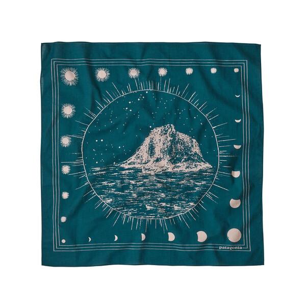 Patagonia Bandana - 100 % luomupuuvillahuivi, Midnight Sun BND: Borealis Green