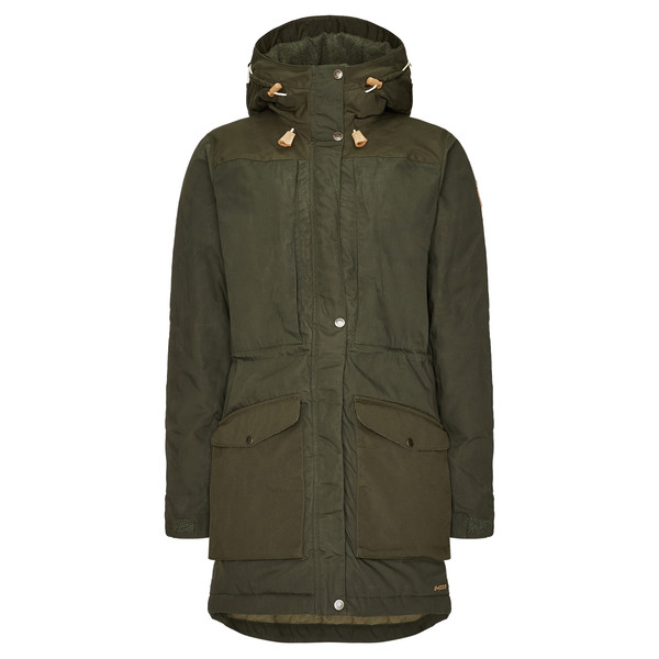 Fjällräven Singi Wool Padded Parka W - Deep Forest - Naiset - L