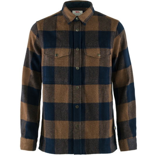 Fjällräven Canada Shirt M - Chestnut-dark Navy - Miehet - L