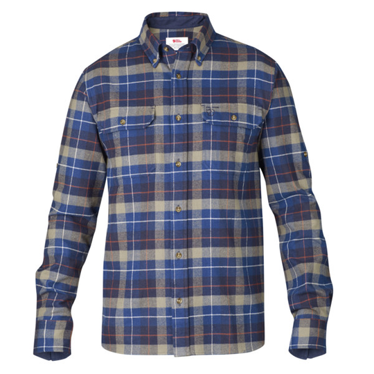 Fjällräven Singi Heavy Flannel Shirt M - Navy - Miehet - L