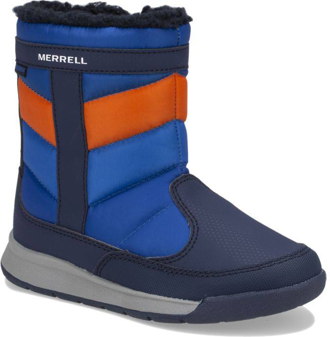 Alpine Puffer Kids WP Navy/Turkoosi 32