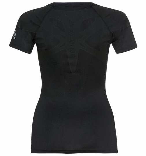 Women's Active Spine 2.0 Tee Musta XS