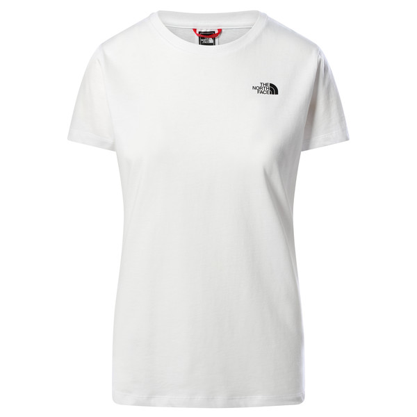 The North Face W S/s Simple Dome Tee - Tnf White - Naiset - L