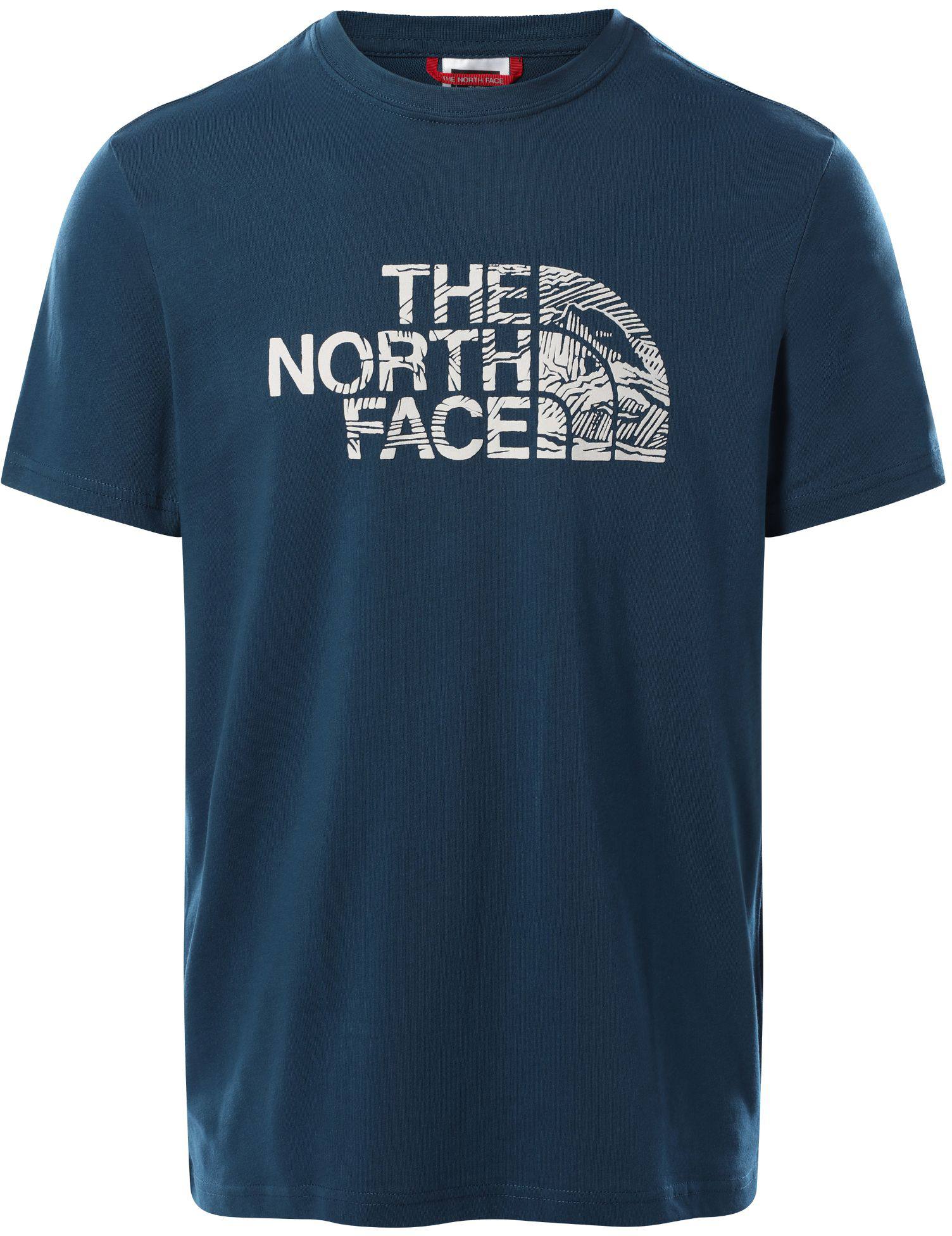 Woodcut Dome T-shirt Men's Tummansininen L