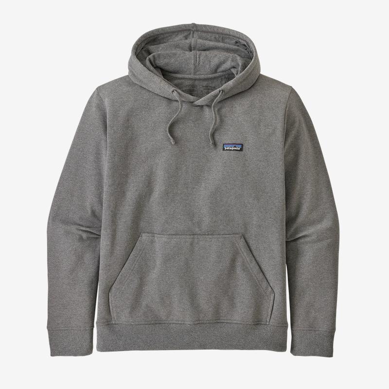 Miesten Patagonia p-6 Label Uprisal Hoody – rento huppari, Gravel Heather / S