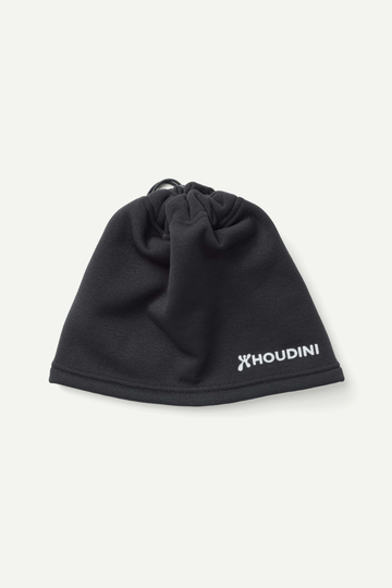 Houdini Power Unisex fleecepipo & kaulahuivi - Bluesign®-sertifioitu, True Black / S