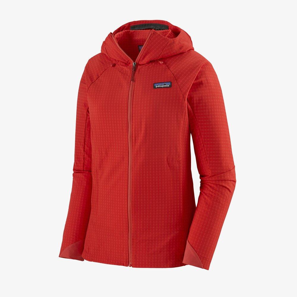 Naisten R1® TechFace Hupullinen Takki - Kierrätettyä Polyesteria, Catalan Coral / XS