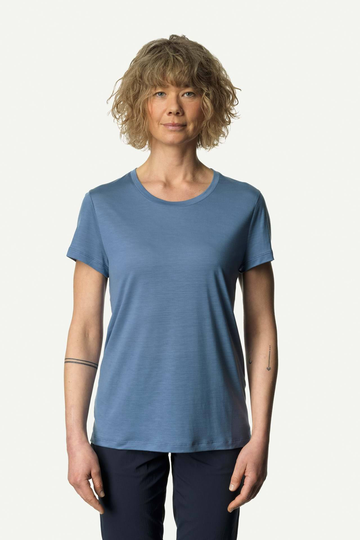 Houdini Naisten Tree Tee T-paita - 100% Tencel, True Blue / M