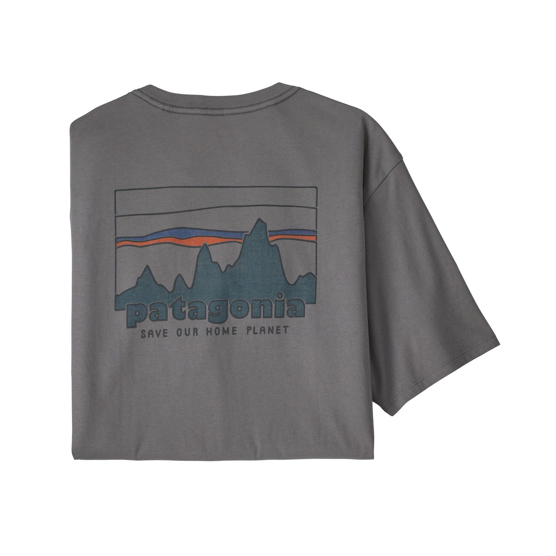 Patagonia Men's '73 Skyline Organic T-Shirt, Noble Grey / S