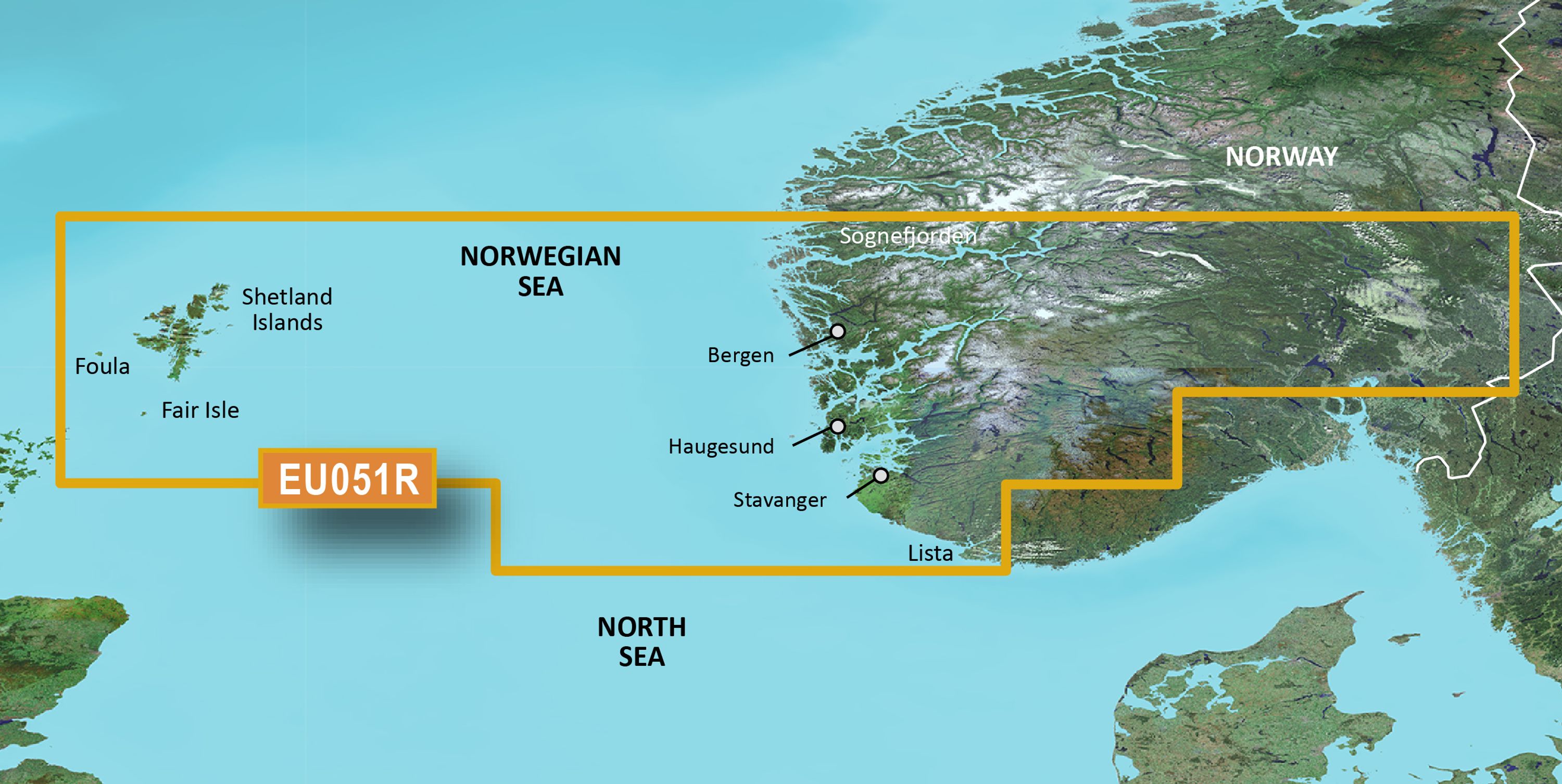Bluechart g3 vision kartat, veu051r lista-sognefjorden