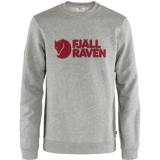 Fjällräven Miesten Logo collegepaita - 100% Luomupuuvillaa, Grey Melange / S