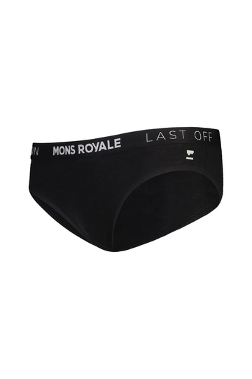 Mons Royale Naisten Folo Alushousut - Merinovilla, Black / XS