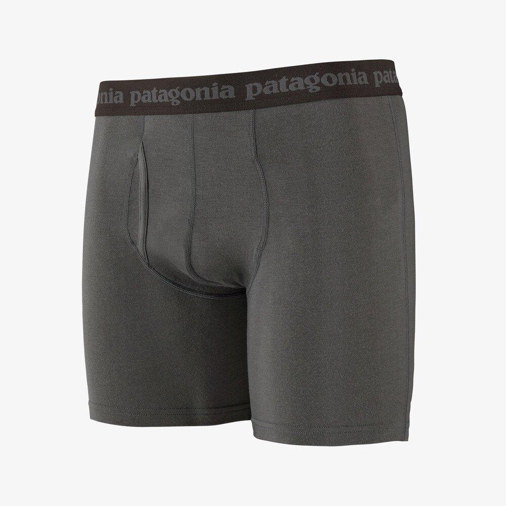 Patagonia Miesten Essential Bokserit Urheiluun - TENCEL-kankaasta, Forge Grey / S / 6"