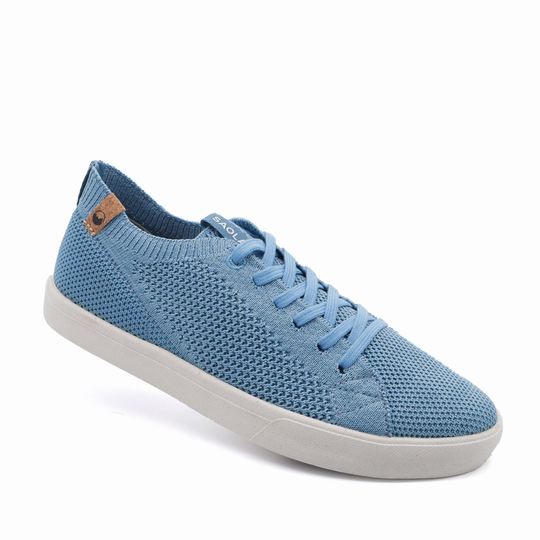 Saola Naisten Cannon Knit - 100% vegaanit tennarit, Smoke Blue / 37