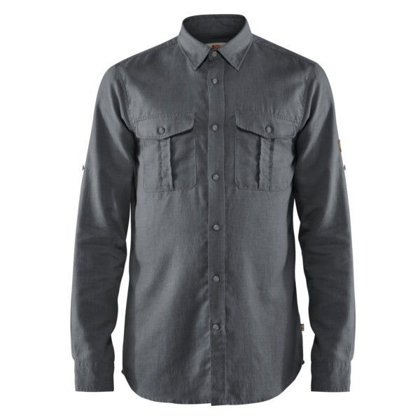 Fjällräven Övik Travel Shirt Ls M - Dusk - Miehet - S