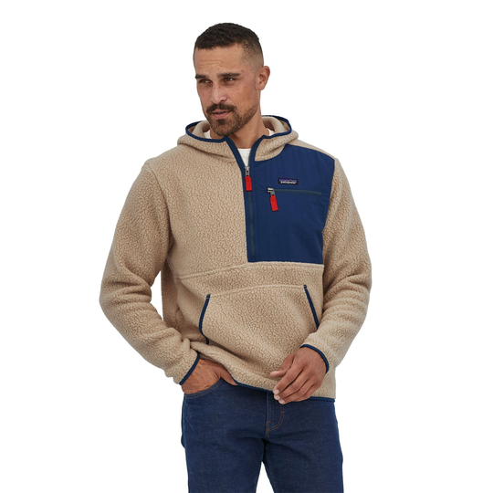 Patagonia Miesten Retro Pile Fleece anorakki - Kierrätettyä polyesteria, Oar Tan / S