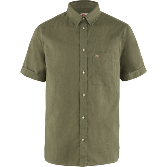 Fjällräven Övik Travel Shirt Ss M - Green - Miehet - L
