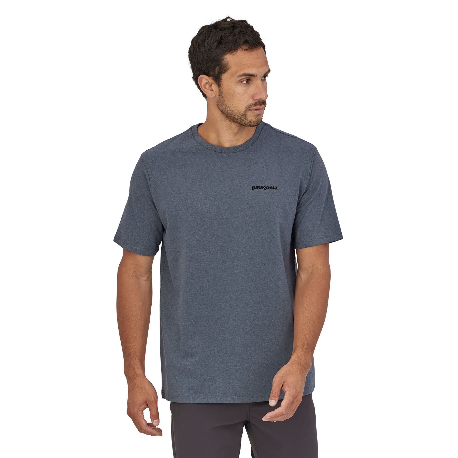Patagonia P-6 Logo Responsibili-Tee® - Kierrätetyistä materiaaleista, Plume Grey / M