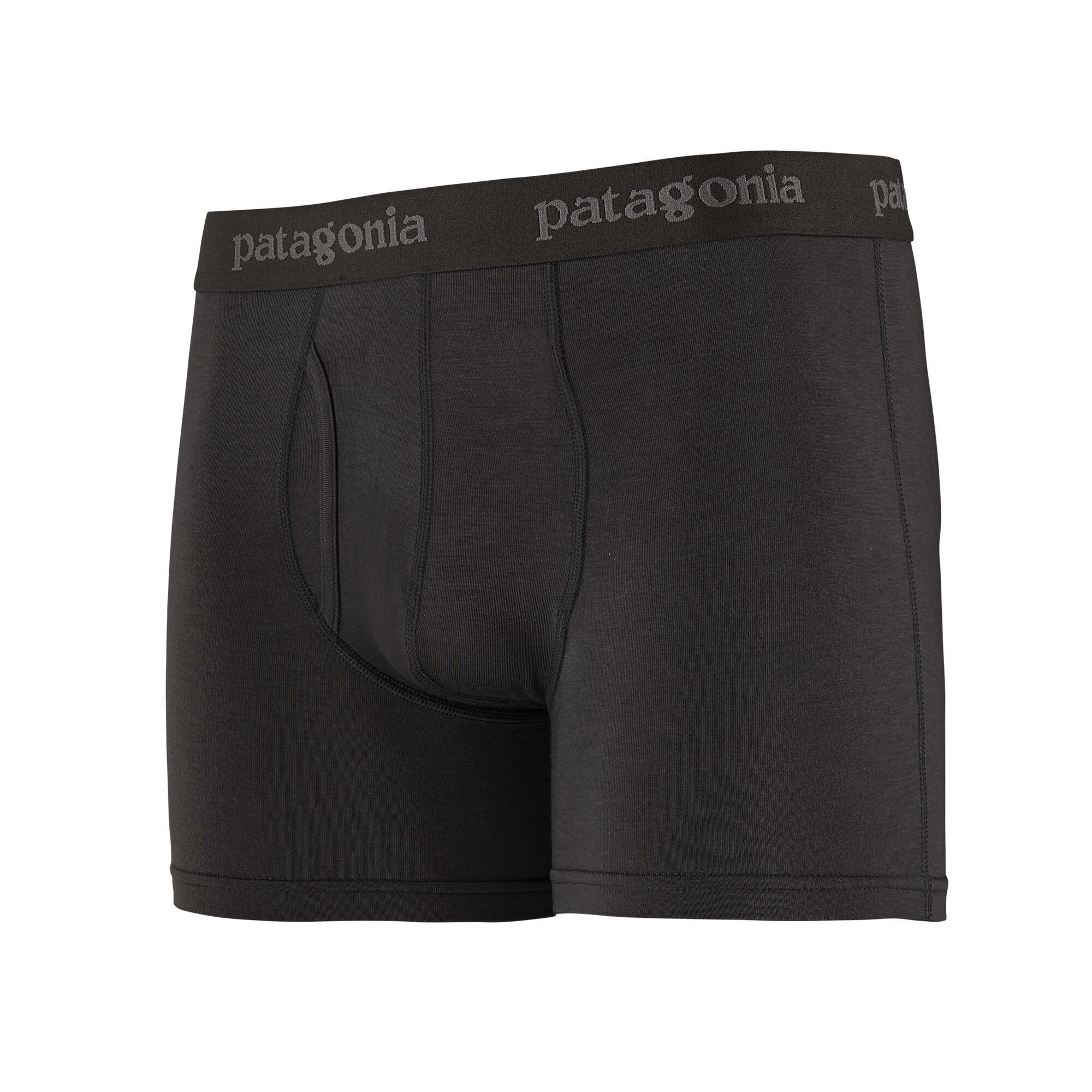 Patagonia Miesten Essential Bokserit Urheiluun - TENCEL-kankaasta, Black / L / 3"