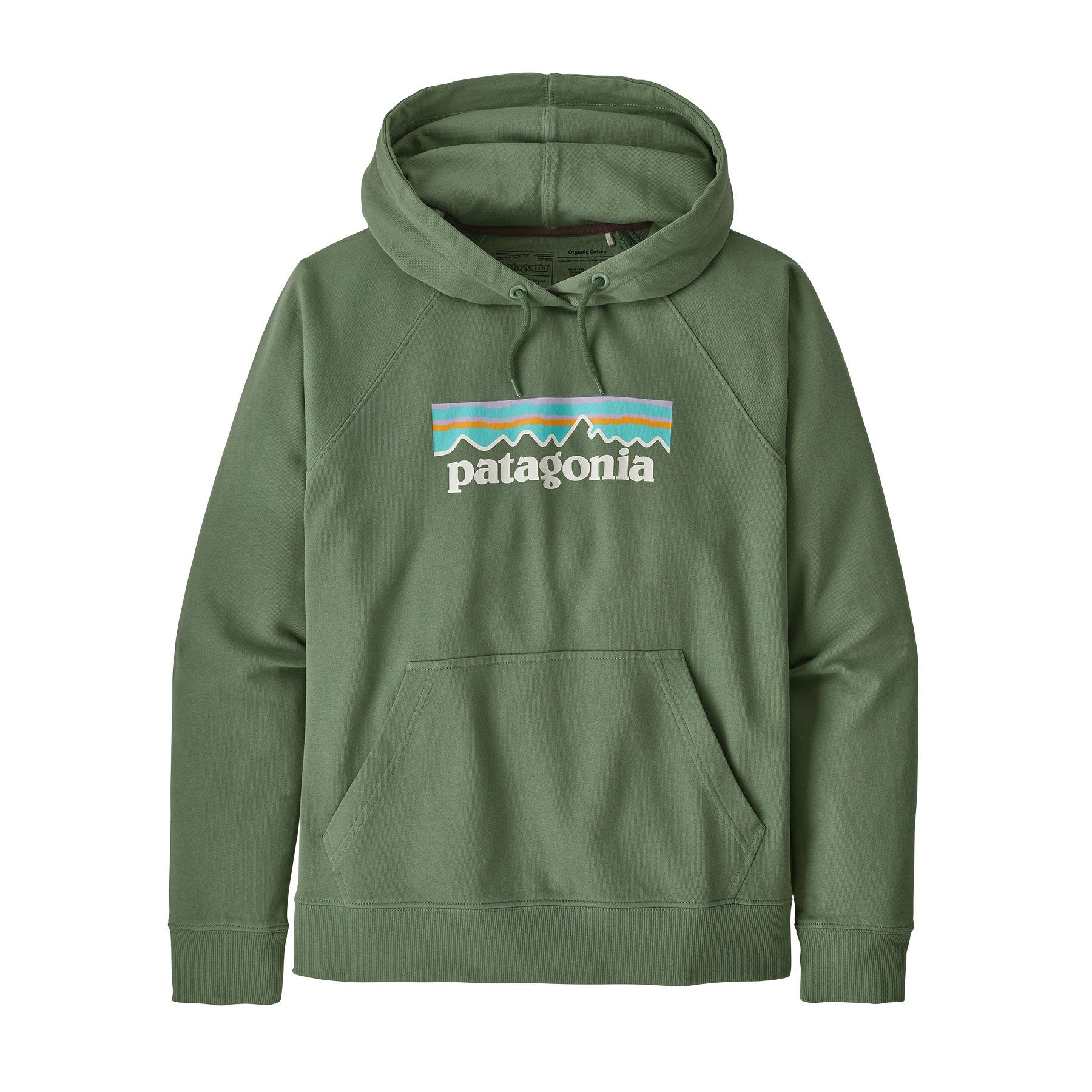 Patagonia W's Pastel P-6 Logo Organic Hoody, Sedge Green / S