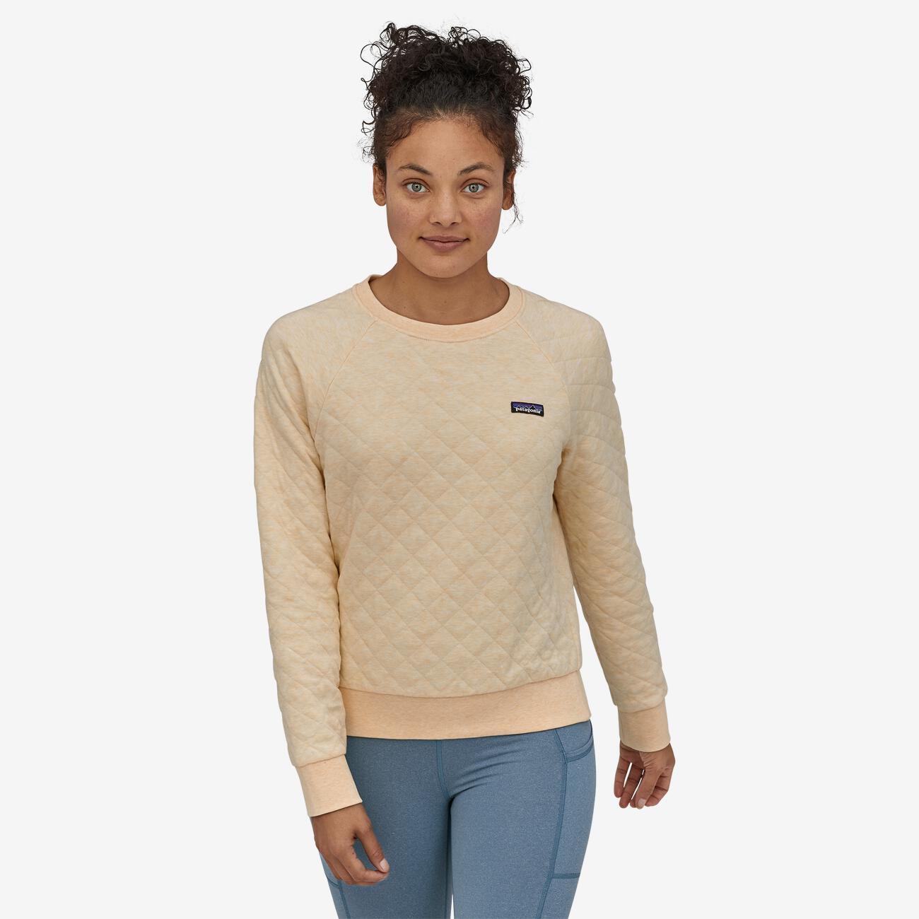 Patagonia Naisten Quilt Crew Collegepaita - Luomupuuvillaa, Vela Peach / S