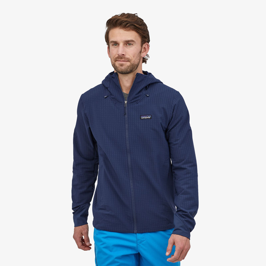 Miesten R1® TechFace Hupullinen Takki - Kierrätettyä Polyesteria, Classic Navy / XL