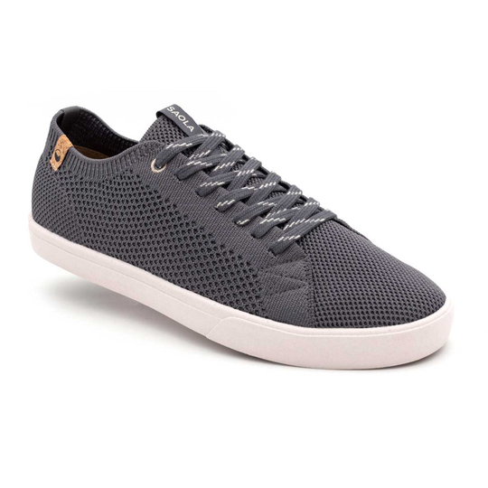Saola Miesten Cannon Knit - 100% vegaanit tennarit, Charcoal 21 / 44