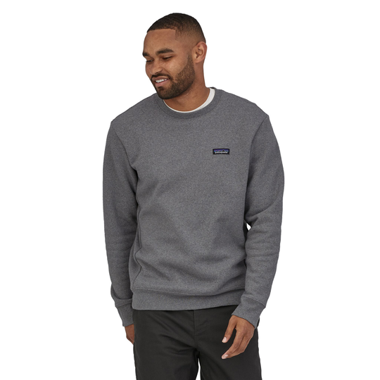 Miesten Patagonia P-6 Label Uprisal Crew Sweatshirt – kierrätetyistä materiaaleista, Gravel Heather / S