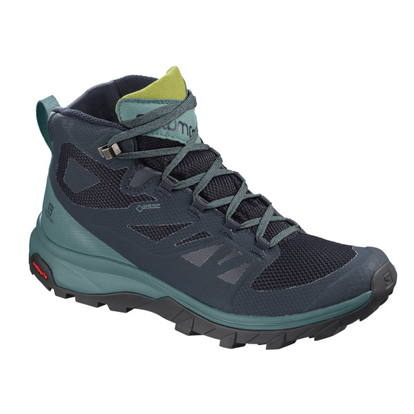 Salomon Outline Mid Gtx W - Navy Blazer/hydro/guacamole - Naiset - UK 4