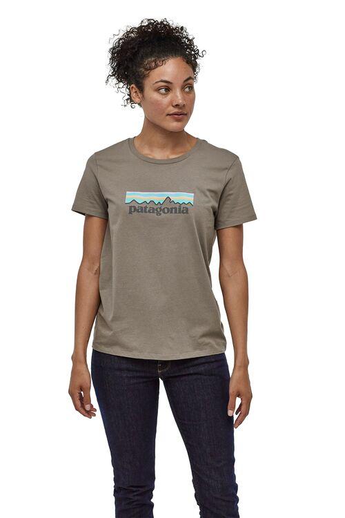 Patagonia Pastel P-6 Logo Organic Cotton Crew T-Paita - Luomupuuvilla, Feather Grey / L