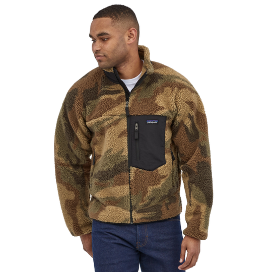 Miesten Patagonia Classic Retro-X Jacket – fleecetakki, Kansas Sky: Classic Tan / S