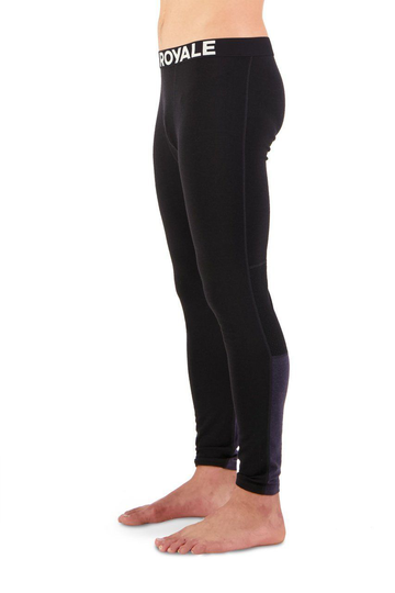 Mons Royale Miesten välikerraston housut - Olympus 3.0 Legging - Merinovillasta, Black / 9 Iron / S