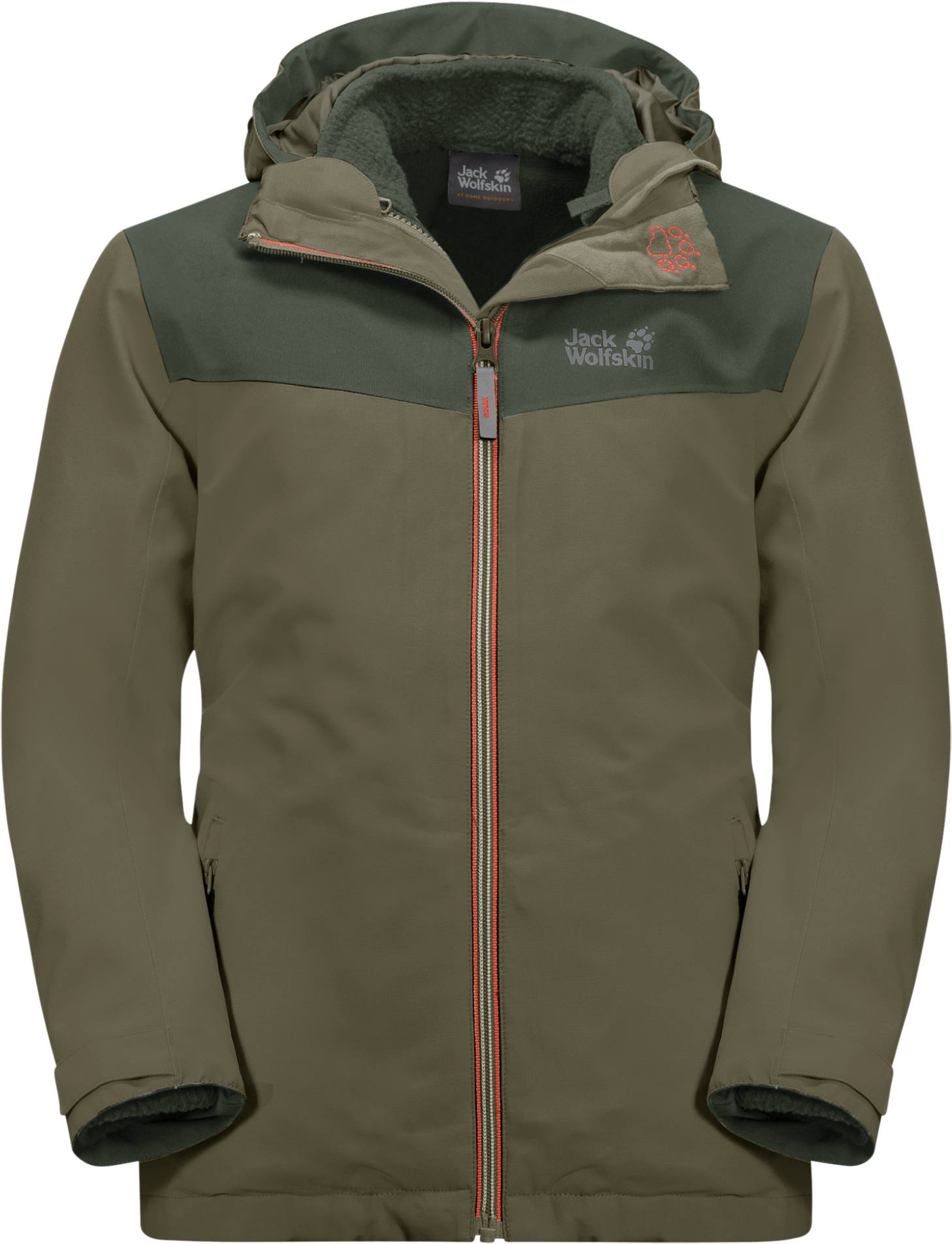 Snowfrost 3in1 Jacket Kids Oliivi 128
