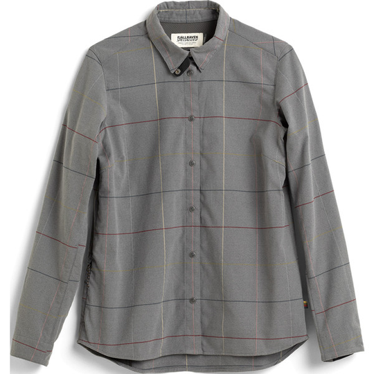 Fjällräven S/f Rider' S Flannel Shirt Ls W - Grey Flag Window - Naiset - M