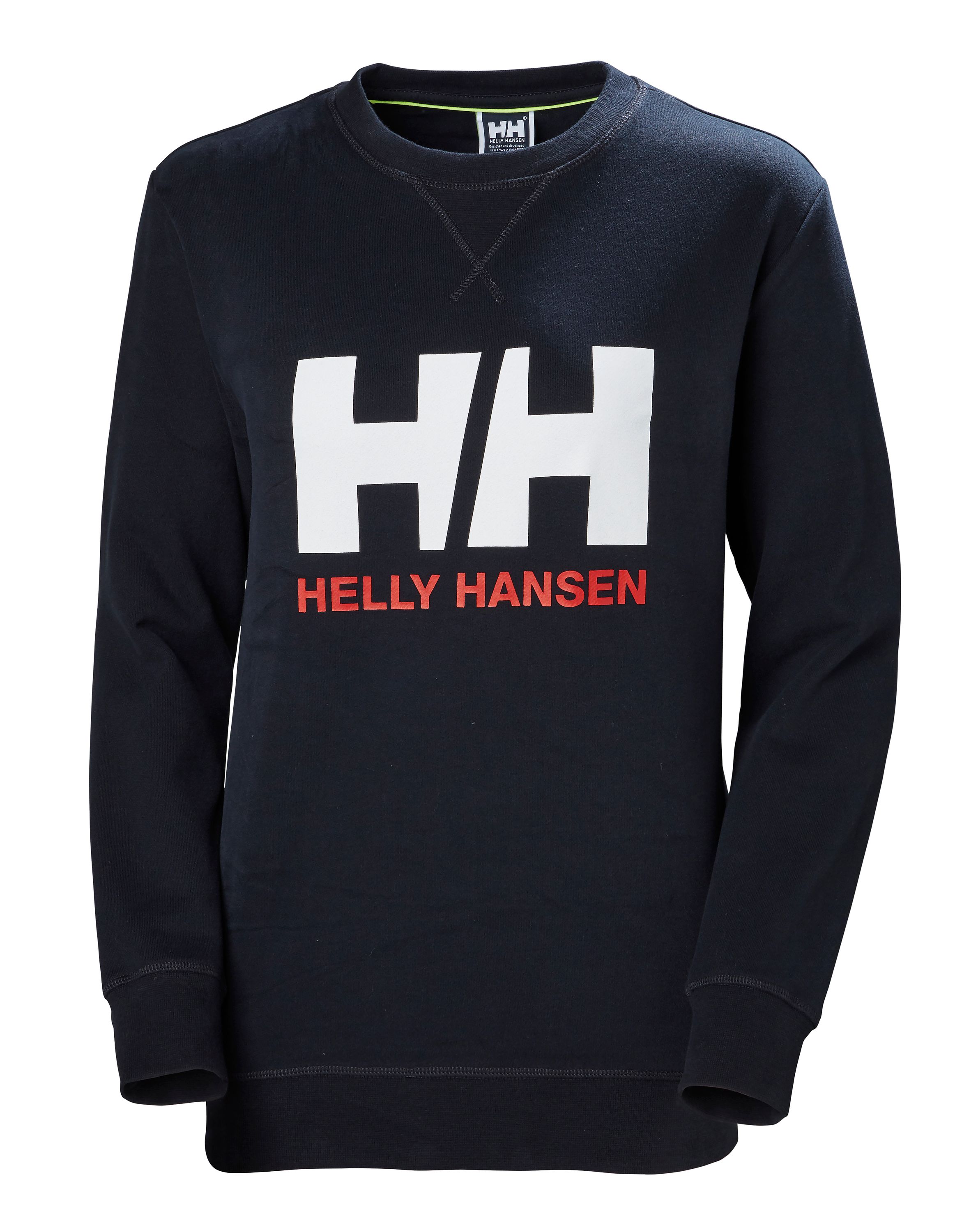 Helly hansen logo crew, naisten collegepaita, tummansininen, xs