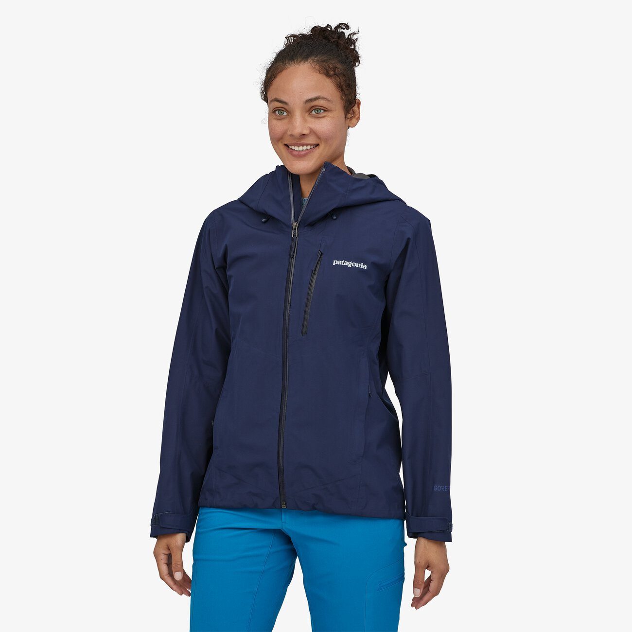 Patagonia Naisten Calcite Gore-Tex Kuoritakki - 100% kierrätetystä, Classic Navy / XS