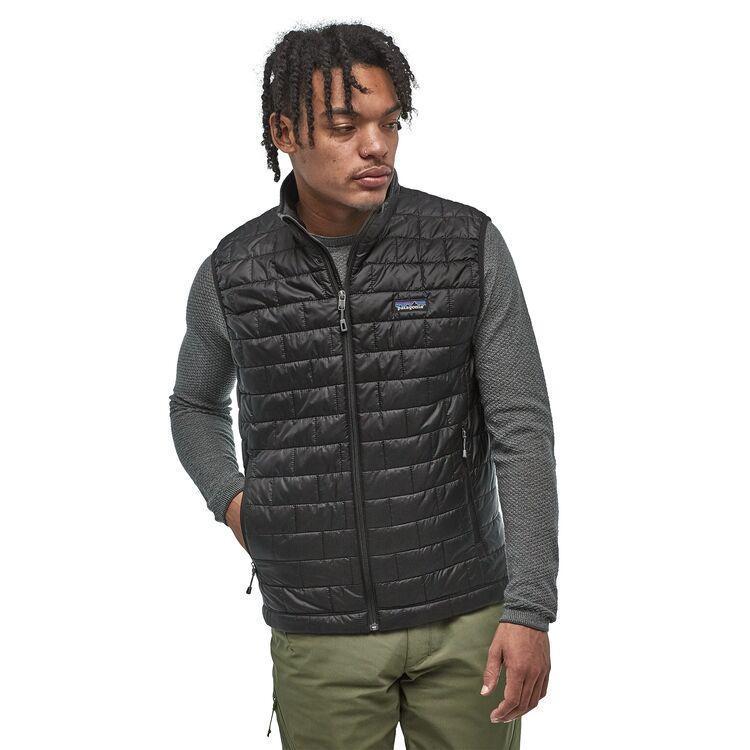 Miesten Nano Puff Liivi - Kierrätetty Polyesteri, Black / S